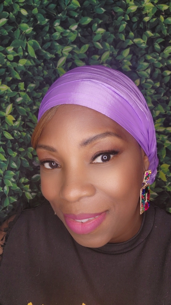 Indian silk Chemo cap comfortable headwear for hairloss ties for perfect fit silk turban - Image 6